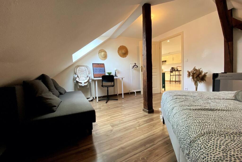 Apartment 10min Bus Strasbourg Centre-parking Prive-wifi-tv *