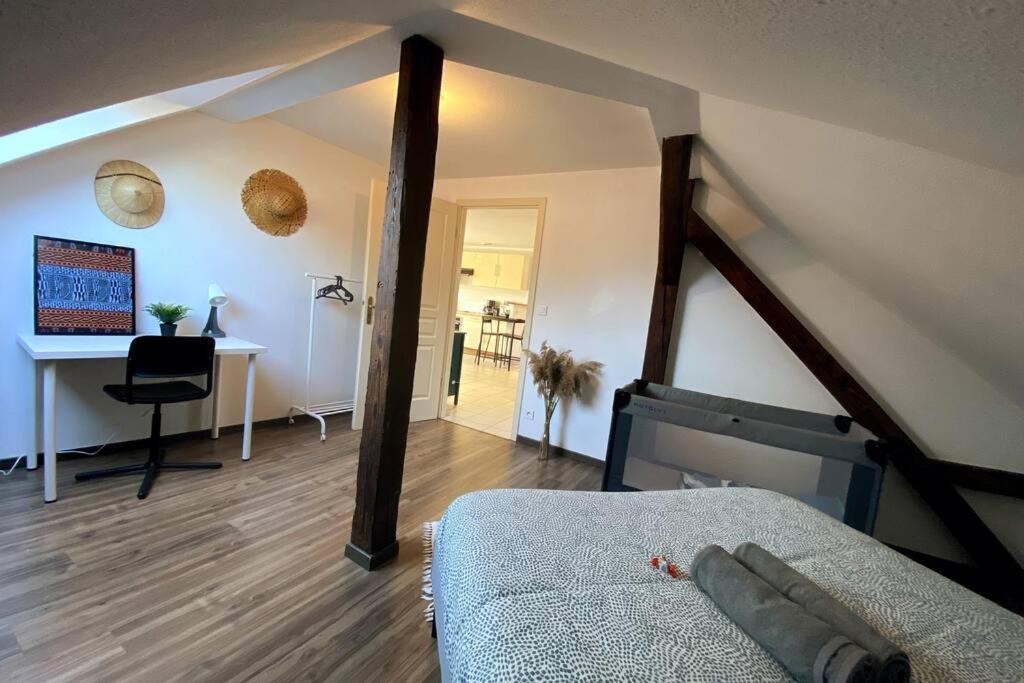 Apartment 10min Bus Strasbourg Centre-parking Prive-wifi-tv